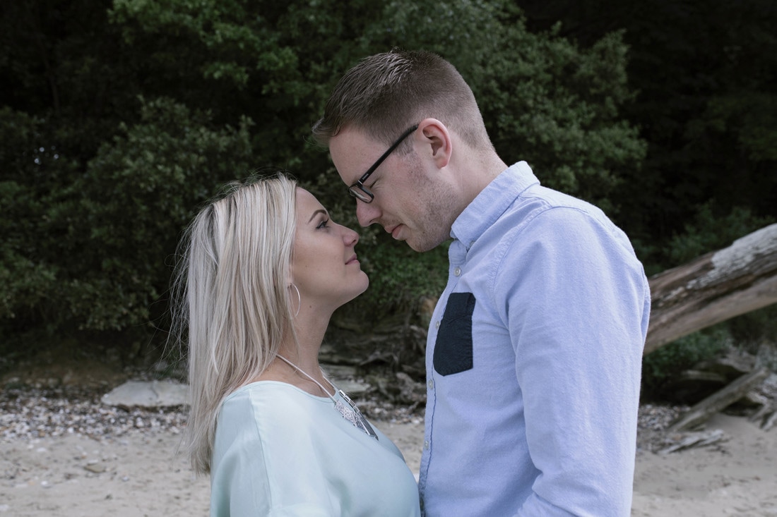 Chris & Charlotte's Engagement Shoot at Binstead Beach, Isle of Wight - Holly Cade, Wedding and Portrait Photographer