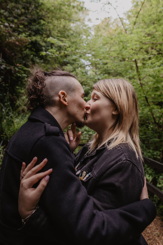 Lauren & Jonny's real proposal in Shanklin Chine, Isle of Wight : Holly Cade - Alternative Candid Documentary Wedding & Portrait Photographer. Available to shoot on the Isle of Wight, Portsmouth, Southampton, Hampshire, the South Coast of England, throughout the UK and Worldwide.