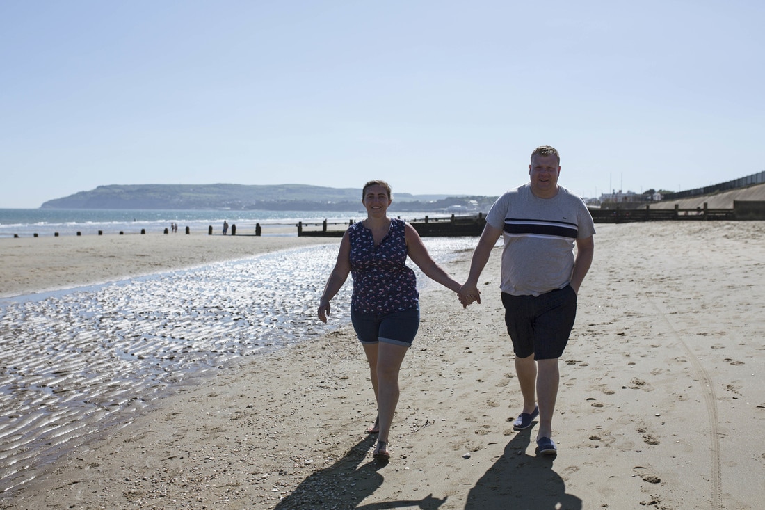 Barry & Vicky's Pre Wedding Shoot at Yaverland, Isle of Wight. Holly Cade - UK Wedding and Portrait Photographer
