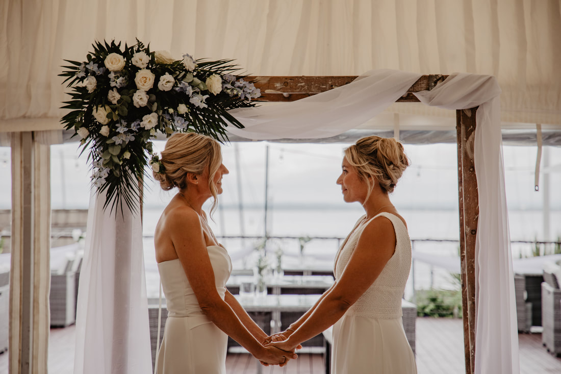 Beth & Ellie's Seaside Wedding at North House and Royal Ocean Racing Club in Cowes, Isle of Wight - Holly Cade - Alternative Candid Documentary Wedding & Portrait Photographer. Available to shoot on the Isle of Wight, Portsmouth, Southampton, Hampshire, the South Coast of England