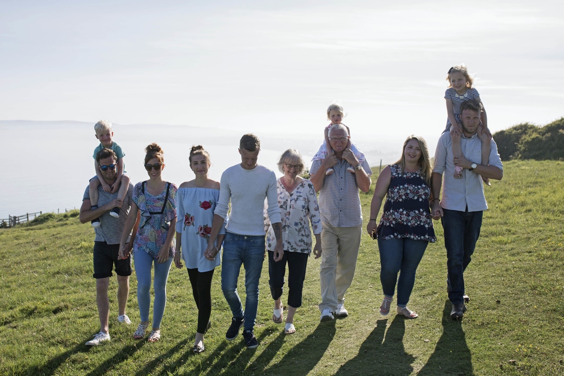 Family photo shoot on Culver Down, Isle of Wight - Holly Cade, Wedding and Portrait Photographer