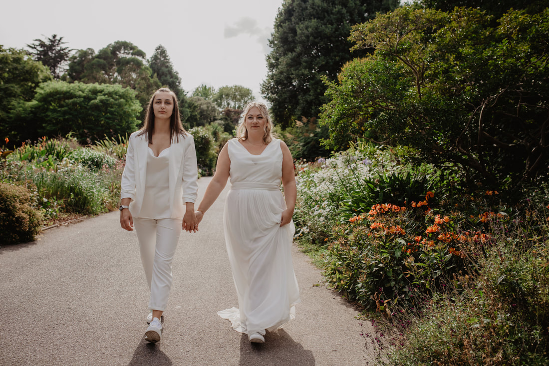 Holly & Ella's Wedding at Ventnor Botanic Gardens : Holly Cade - Alternative Candid Documentary Wedding & Portrait Photographer. Available to shoot on the Isle of Wight, Portsmouth, Southampton, Hampshire, the South Coast of England, throughout the UK and Worldwide.