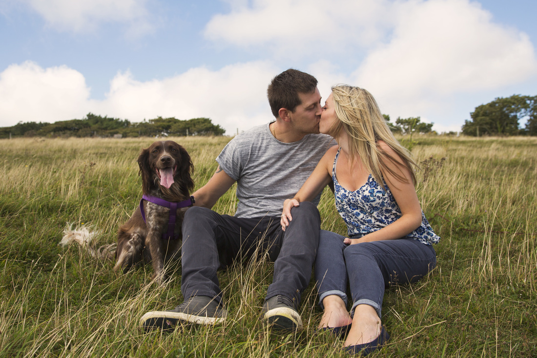 Engagement shoot on Brading Downs - Holly Cade Photography