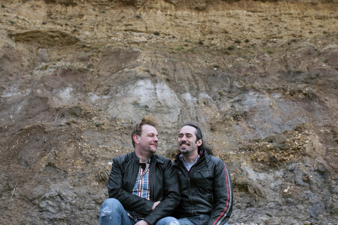 Ian and Stephen's Engagement Shoot at Compton Beach, Isle of Wight - Holly Cade Photography - Isle of Wight Wedding and Portrait Photographer
