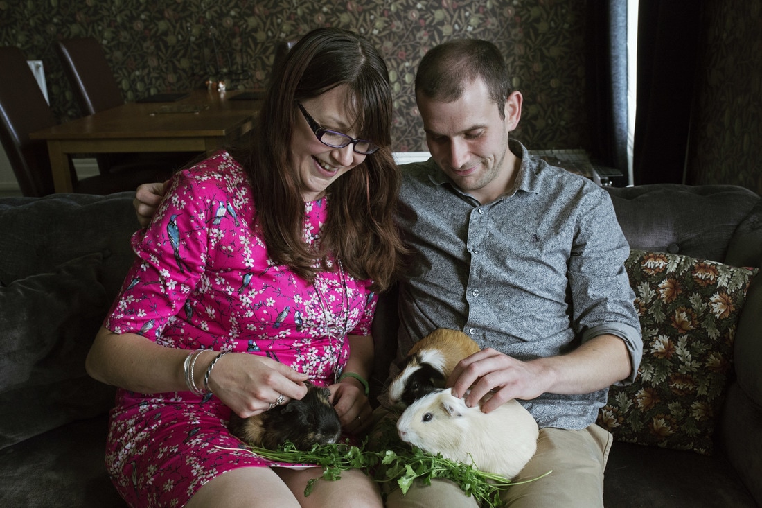 Jade & Marc's Pre-Wedding Shoot with their Guinea Pigs aka. The Rockstone Pigs, Isle of Wight - Holly Cade Photography, UK Wedding and Portrait Photographer based on the Isle of Wight.