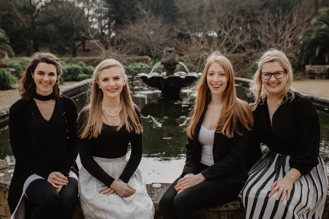 Palisander: recorder quartet based in London. Photo shoot at Ventnor Botanic Gardens : Holly Cade - Alternative Documentary Wedding & Portrait Photographer. Available to shoot on the Isle of Wight, Portsmouth, Southampton, Hampshire, the South Coast of England, throughout the UK and Worldwide.