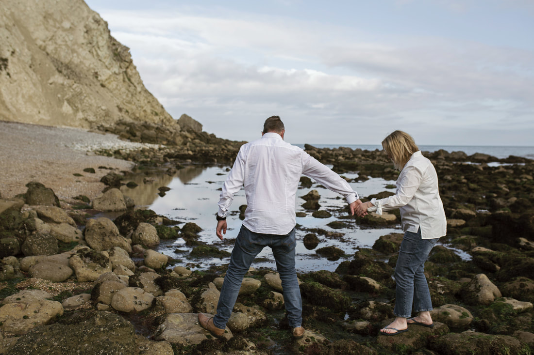 Celia & Paul's Engagement Shoot at Woody Bay, Isle of Wight - Holly Cade Photography, UK based Wedding and Portrait Photographer