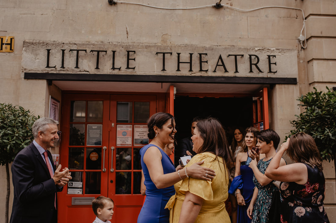 Simon & Mark's cinema themed wedding at The Little Theatre, Bath & Bath Assembly Rooms : Holly Cade - Alternative Candid Documentary Wedding & Portrait Photographer. Available to shoot on the Isle of Wight, Portsmouth, Southampton, Hampshire, the South Coast of England, throughout the UK and Worldwide.