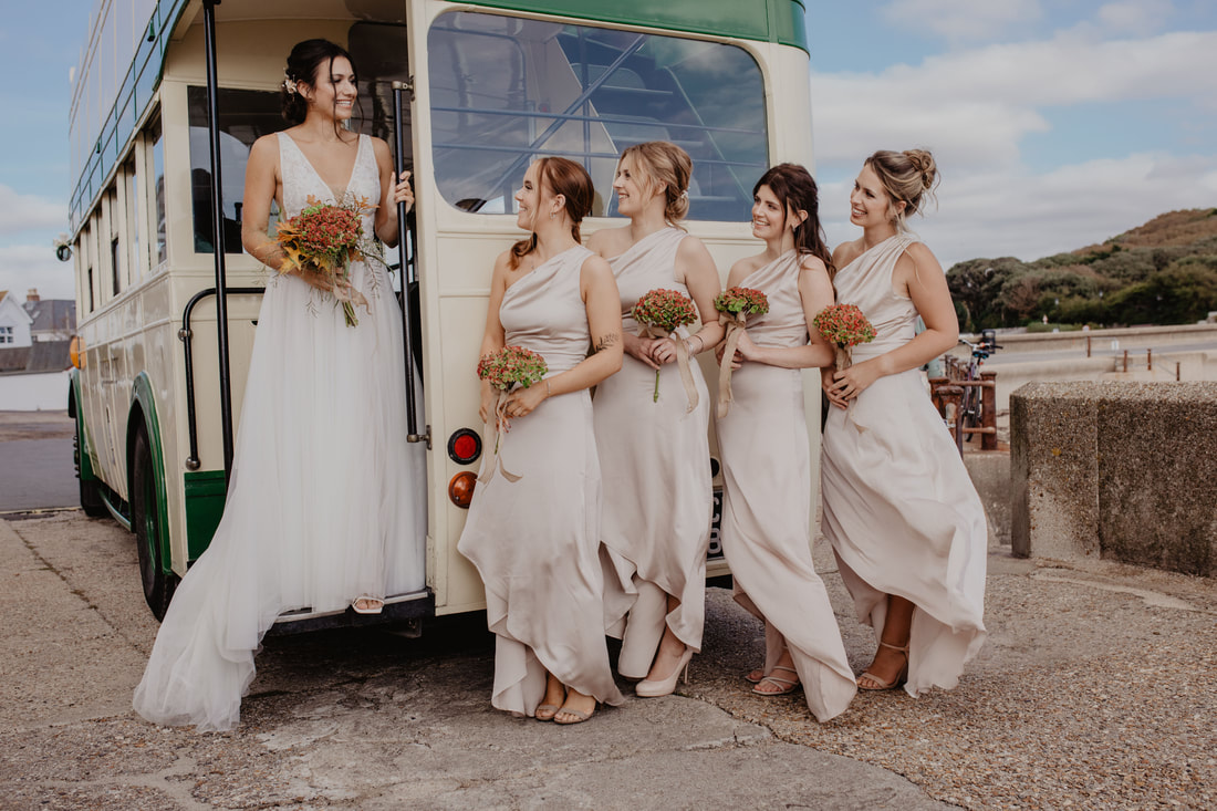 Southern Vectis The Old Girl Vintage Wedding Bus Photo Shoot, Isle of Wight : Holly Cade - Alternative Candid Documentary Wedding & Portrait Photographer. Available to shoot on the Isle of Wight, Portsmouth, Southampton, Hampshire, the South Coast of England, throughout the UK and Worldwide.