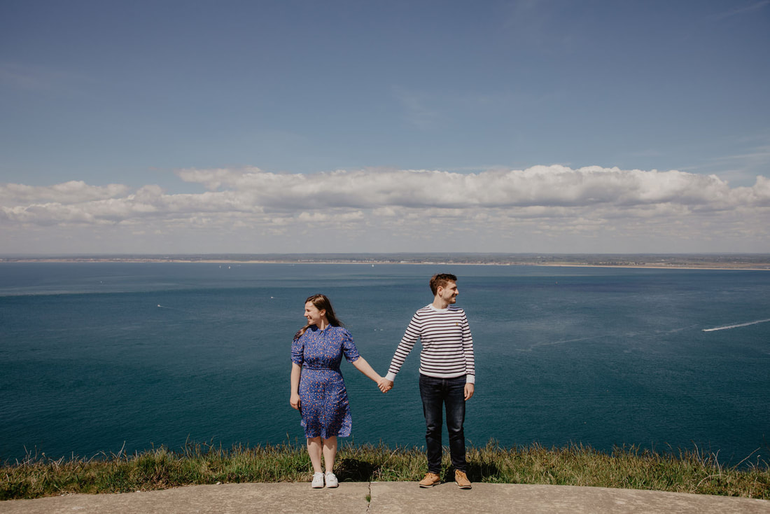 The best locations on The Isle of Wight to have your Engagement Shoot : Holly Cade - Alternative Candid Documentary Isle of Wight Wedding Photographer. Available to shoot in Portsmouth, Southampton, Hampshire, the South Coast of England, throughout the UK and Worldwide.